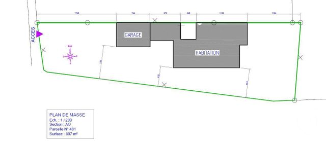 terrain à vendre - 807.0 m2 - GOUVILLE SUR MER - 50 - BASSE-NORMANDIE - Century 21 Royer Immo