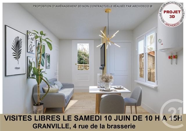 Appartement F3 à vendre - 3 pièces - 41.7 m2 - GRANVILLE - 50 - BASSE-NORMANDIE - Century 21 Royer Immo